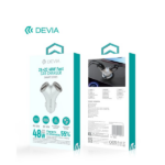 DEVIA CARICATORE RAPIDO DA AUTO 2 OUT USB-A TYPE-C 48W